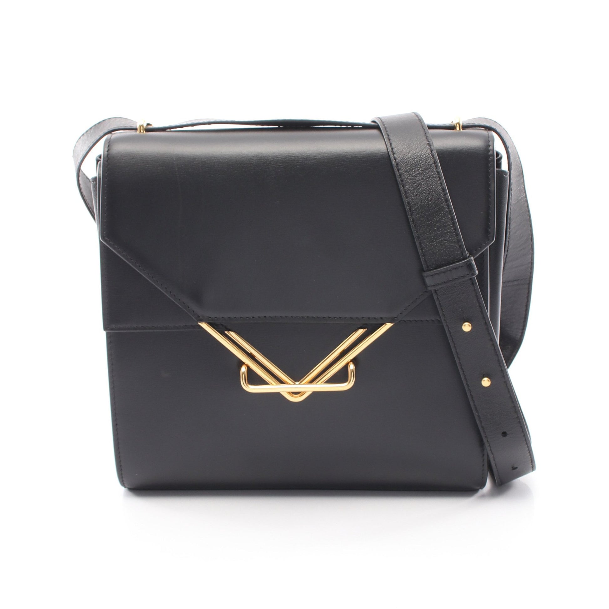 ザ クリップ ショルダーバッグ レザー ブラック ボッテガヴェネタ バッグ BOTTEGA VENETA