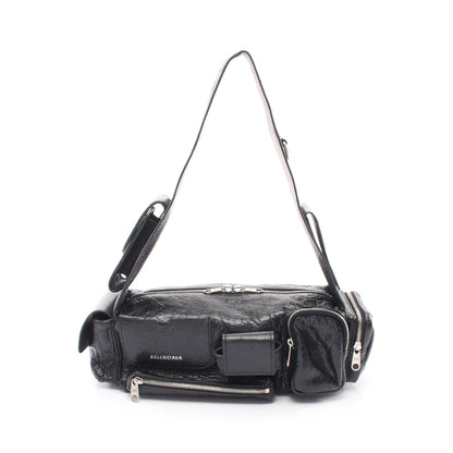 SUPERBUSY SLING BAG XS スーパービジー ショルダーバッグ レザー ブラック バレンシアガ バッグ BALENCIAGA