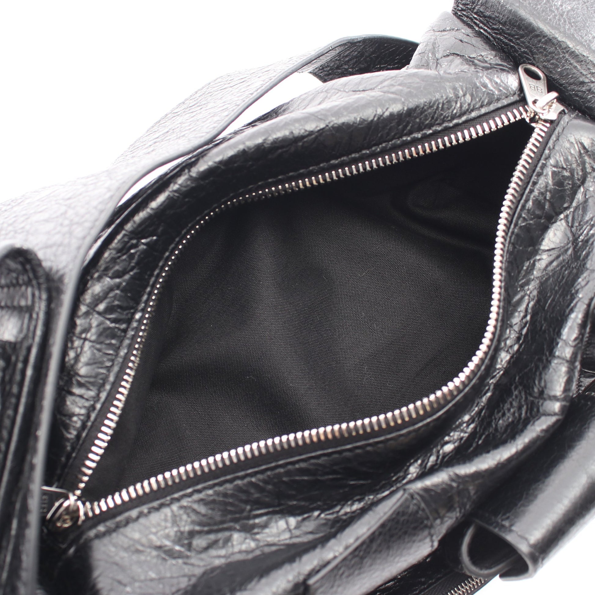 SUPERBUSY SLING BAG XS スーパービジー ショルダーバッグ レザー ブラック バレンシアガ バッグ BALENCIAGA