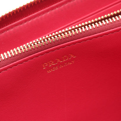 VITTELLO MOVE I ラウンドファスナー長財布 レザー ピンク プラダ 財布・小物 PRADA