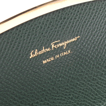 ガンチーニ カードケース 名刺入れ レザー グリーン サルヴァトーレフェラガモ 財布・小物 Salvatore Ferragamo