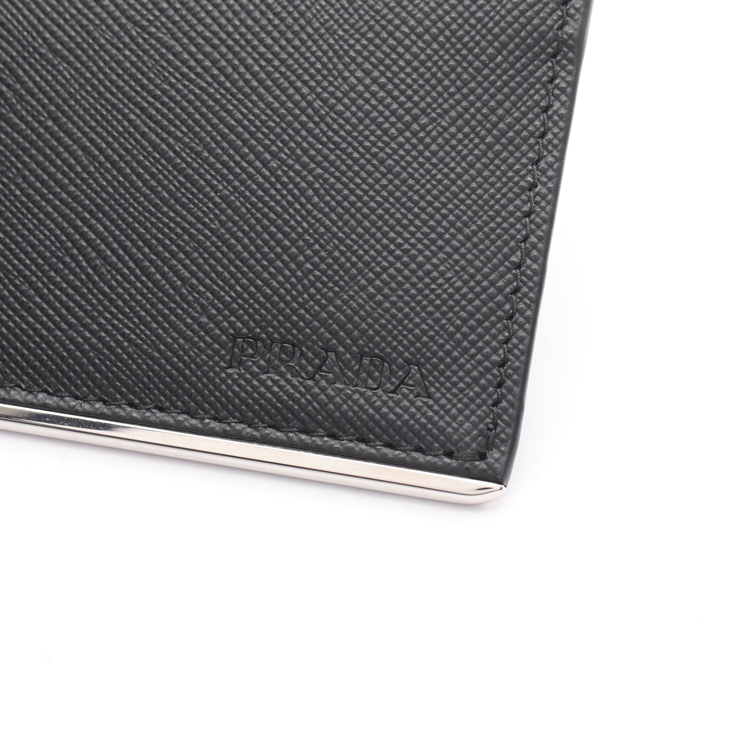 SAFFIANO METAL カードケース サフィアーノレザー ブラック プラダ 財布・小物 PRADA