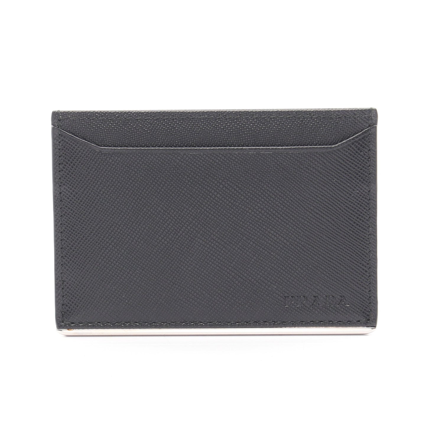 SAFFIANO METAL カードケース サフィアーノレザー ブラック プラダ 財布・小物 PRADA