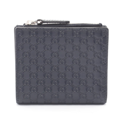 マイクログッチシマ 二つ折り財布 レザー ネイビー グッチ 財布・小物 GUCCI