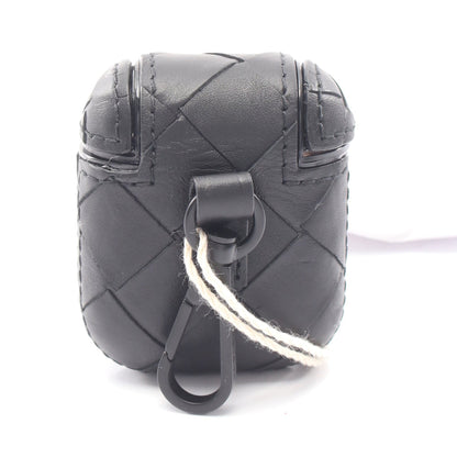 イントレチャート AirPodsケース イヤホンケース レザー ブラック ボッテガヴェネタ 財布・小物 BOTTEGA VENETA