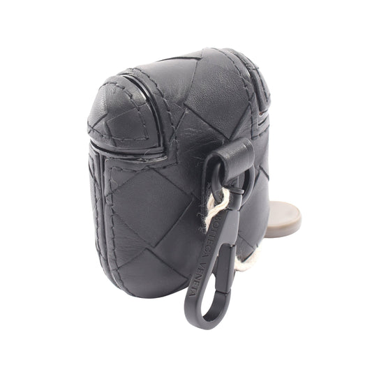 イントレチャート AirPodsケース イヤホンケース レザー ブラック ボッテガヴェネタ 財布・小物 BOTTEGA VENETA