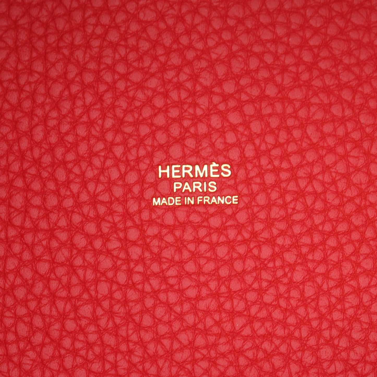ピコタンロックPM ヴァーミリオン ハンドバッグ トリヨンクレマンス レッド ゴールド金具 W刻印 エルメス バッグ HERMES
