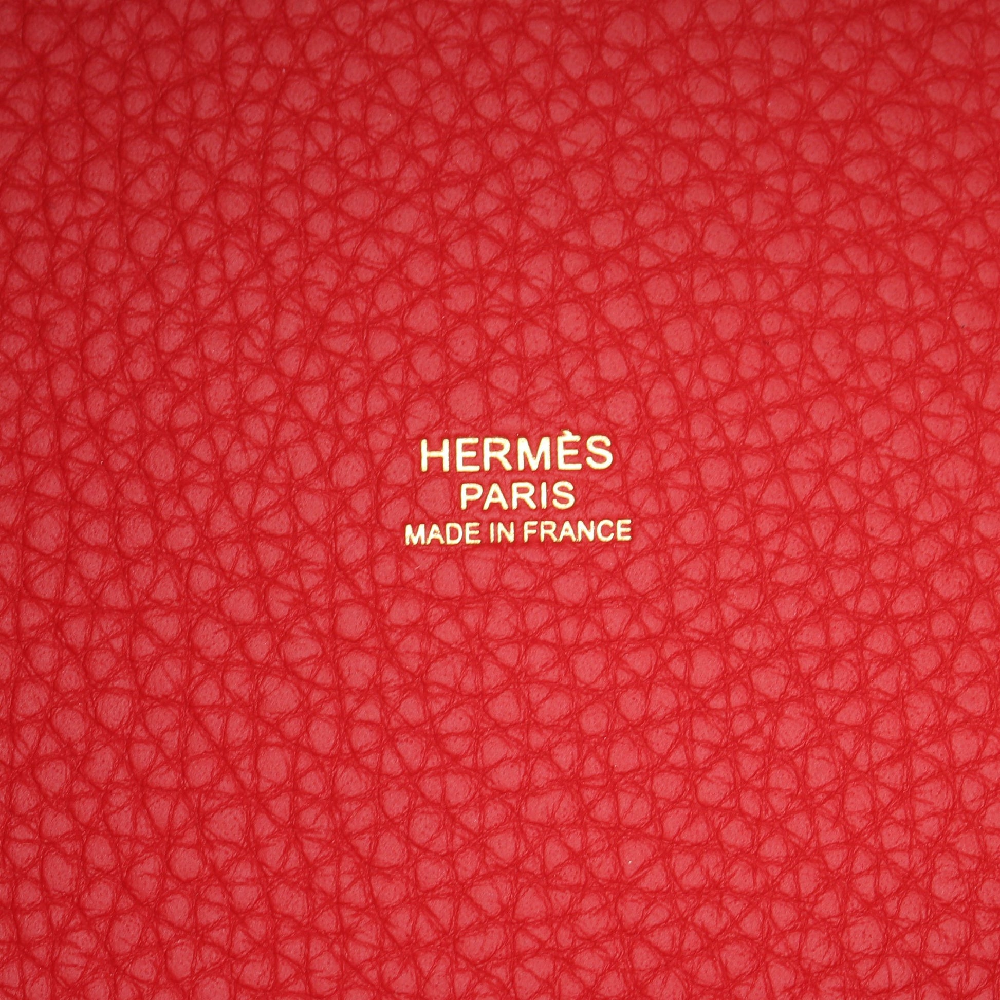 ピコタンロックPM ヴァーミリオン ハンドバッグ トリヨンクレマンス レッド ゴールド金具 W刻印 エルメス バッグ HERMES