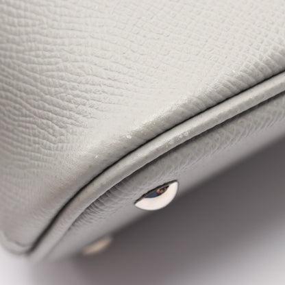 ボリード27 グリムエット 2WAY ハンドバッグ ヴォーエプソン グレー シルバー金具 X刻印 エルメス バッグ HERMES