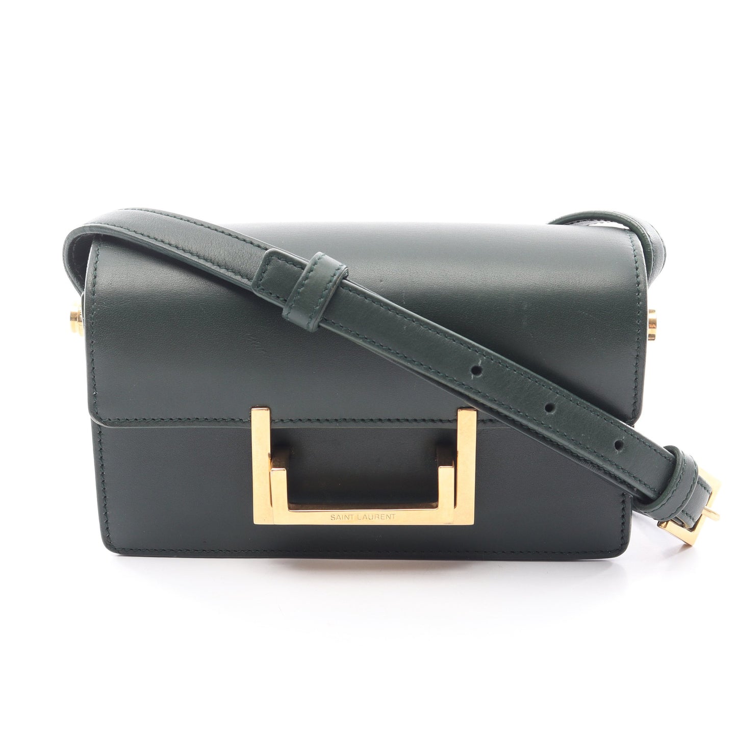 クラシック ルル ショルダーバッグ レザー ダークグリーン サンローランパリ バッグ SAINT LAURENT PARIS
