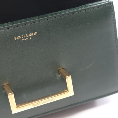 クラシック ルル ショルダーバッグ レザー ダークグリーン サンローランパリ バッグ SAINT LAURENT PARIS