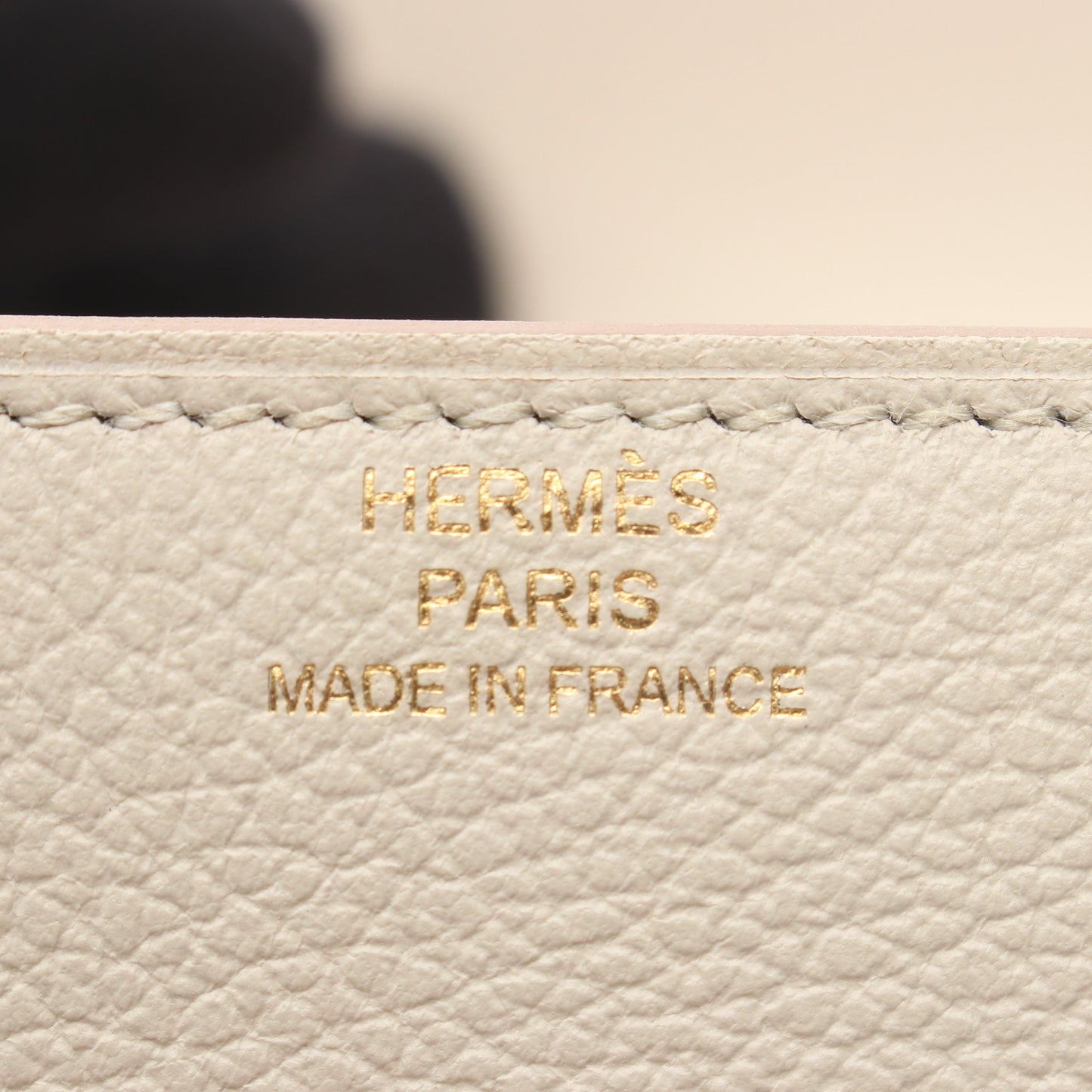 2002 ベトン 二つ折り財布 エバーカラー ライトグレー ゴールド金具 D刻印 エルメス 財布・小物 HERMES