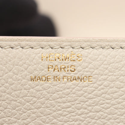 2002 ベトン 二つ折り財布 エバーカラー ライトグレー ゴールド金具 D刻印 エルメス 財布・小物 HERMES