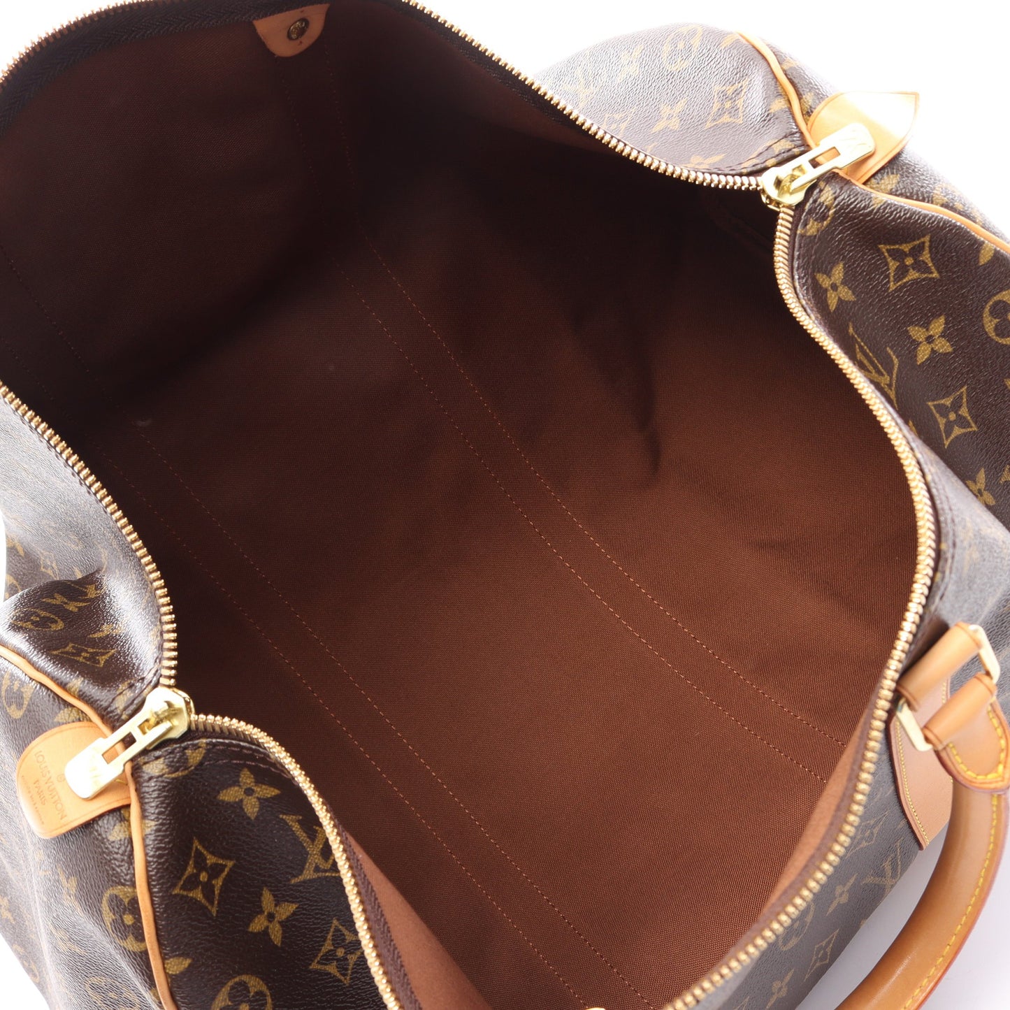 キーポル50 モノグラム ボストンバッグ PVC レザー ブラウン ルイヴィトン バッグ LOUIS VUITTON