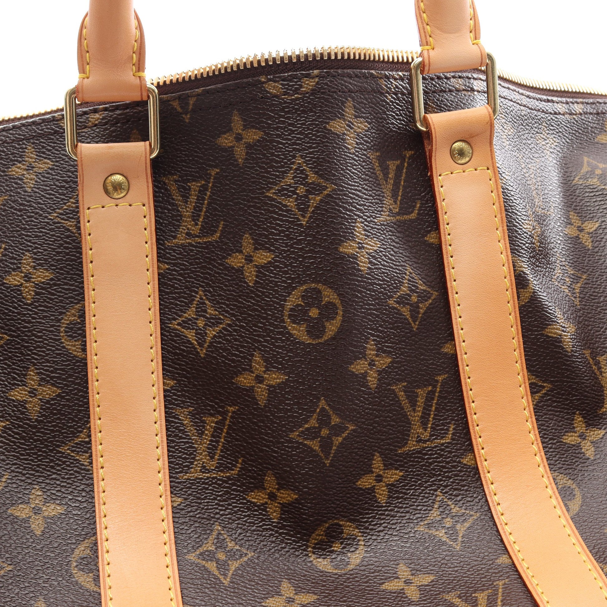 キーポル50 モノグラム ボストンバッグ PVC レザー ブラウン ルイヴィトン バッグ LOUIS VUITTON