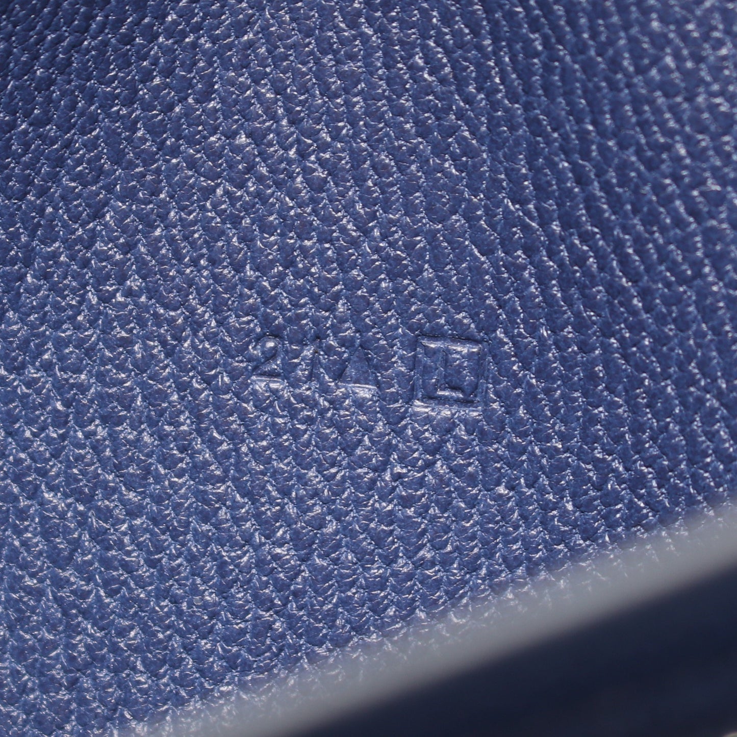 ベアンスフレ 二つ折り長財布 アリゲーター ブルーグレー シルバー金具 □L刻印 エルメス 財布・小物 HERMES