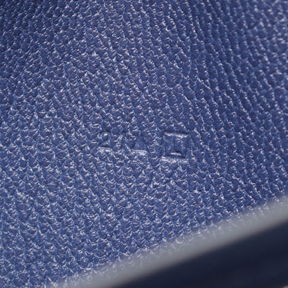 ベアンスフレ 二つ折り長財布 アリゲーター ブルーグレー シルバー金具 □L刻印 エルメス 財布・小物 HERMES