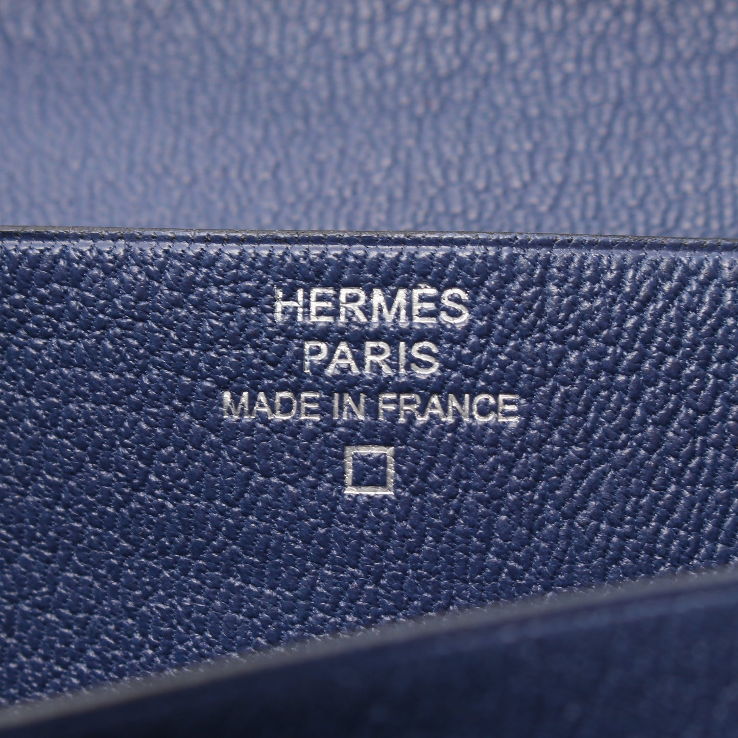 ベアンスフレ 二つ折り長財布 アリゲーター ブルーグレー シルバー金具 □L刻印 エルメス 財布・小物 HERMES