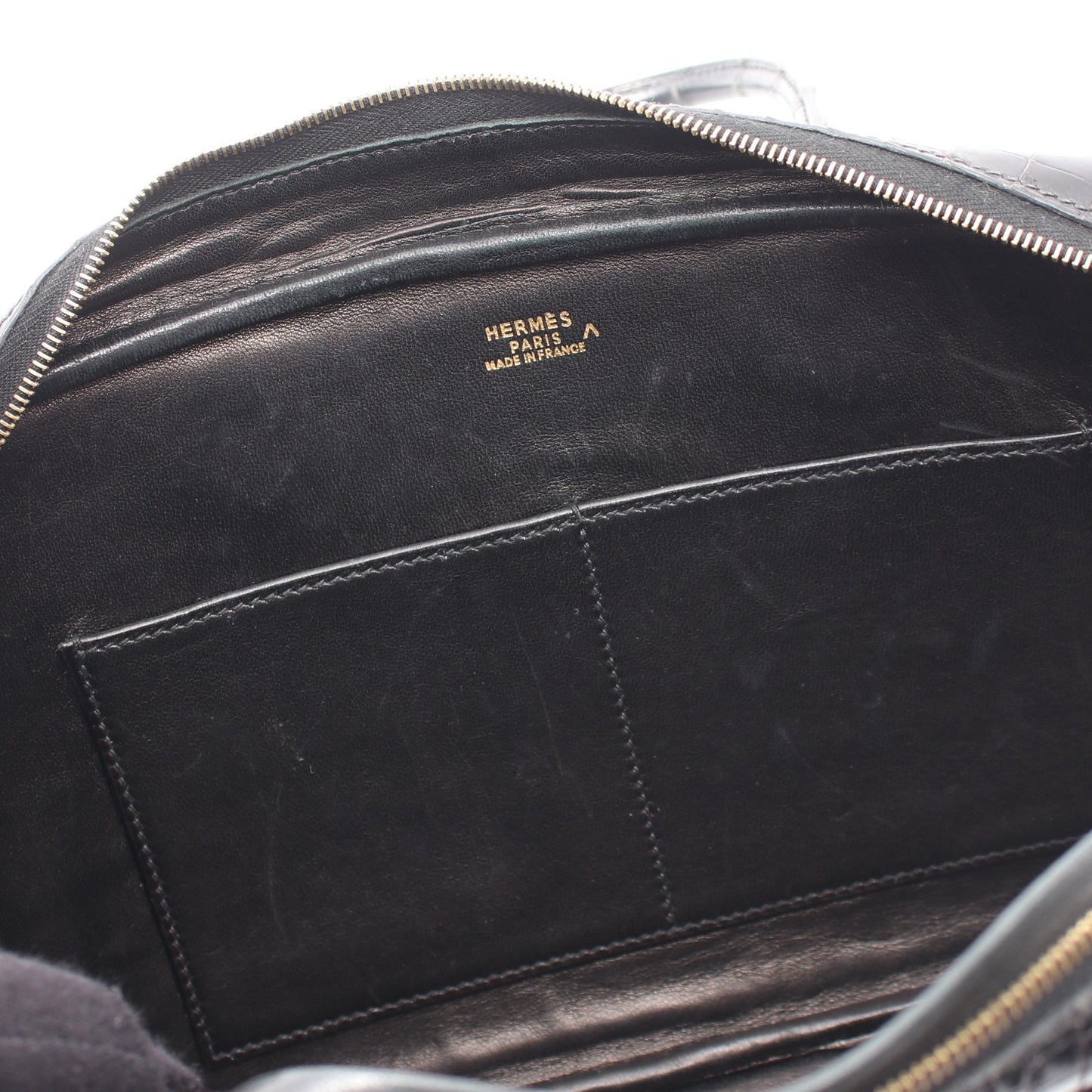 プリュムエラン28 ハンドバッグ ポロサス ブラック ゴールド金具 □D刻印 エルメス バッグ HERMES