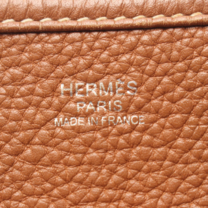 エヴリン 3 トロワ PM ゴールド ショルダーバッグ トリヨンクレマンス ブラウン シルバー金具 □L刻印 エルメス バッグ HERMES