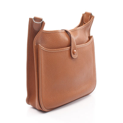 エヴリン 3 トロワ PM ゴールド ショルダーバッグ トリヨンクレマンス ブラウン シルバー金具 □L刻印 エルメス バッグ HERMES