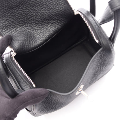 リンディ ミニ 2WAY ショルダーバッグ トリヨンクレマンス ブラック シルバー金具 K刻印 エルメス バッグ HERMES