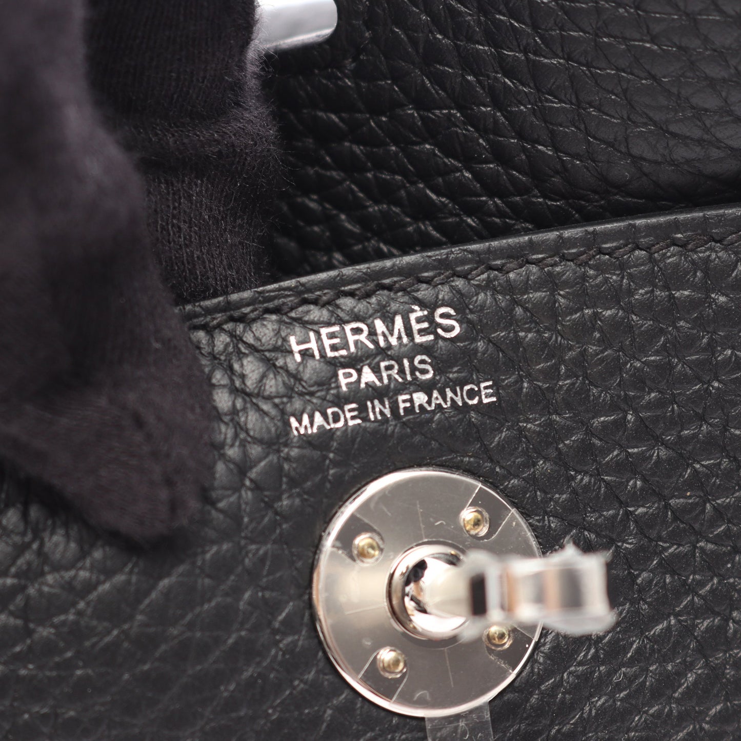 リンディ ミニ 2WAY ショルダーバッグ トリヨンクレマンス ブラック シルバー金具 K刻印 エルメス バッグ HERMES