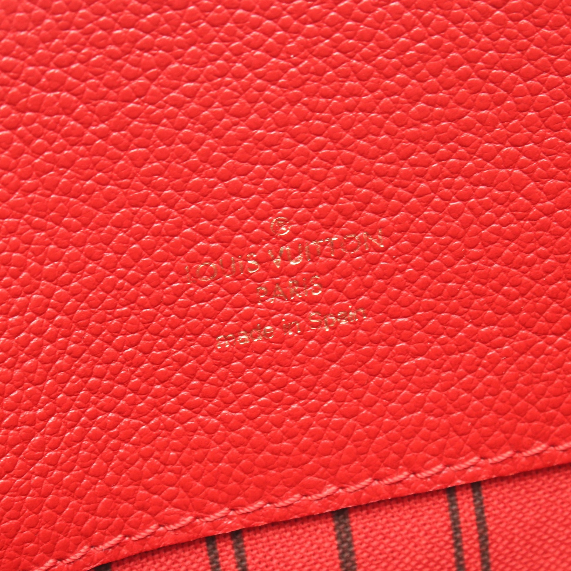 バガテル モノグラムアンプラント アプリコ ワンショルダーバッグ レザー レッド ブラック ルイヴィトン バッグ LOUIS VUITTON