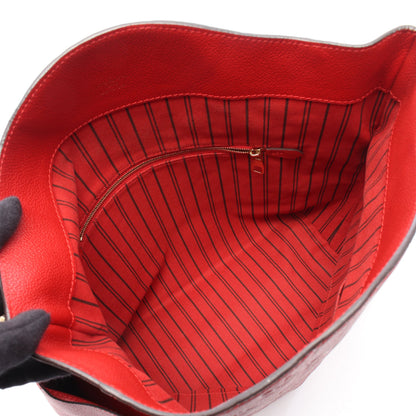バガテル モノグラムアンプラント アプリコ ワンショルダーバッグ レザー レッド ブラック ルイヴィトン バッグ LOUIS VUITTON