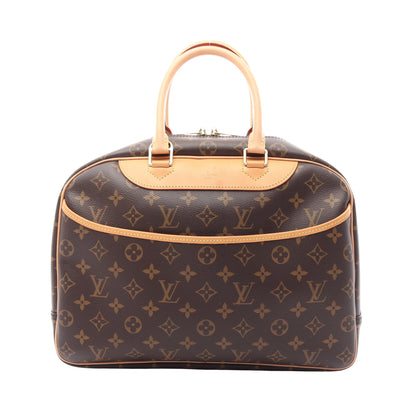 ドーヴィル ボーリングヴァニティ モノグラム ハンドバッグ PVC レザー ブラウン ルイヴィトン バッグ LOUIS VUITTON