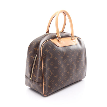 ドーヴィル ボーリングヴァニティ モノグラム ハンドバッグ PVC レザー ブラウン ルイヴィトン バッグ LOUIS VUITTON