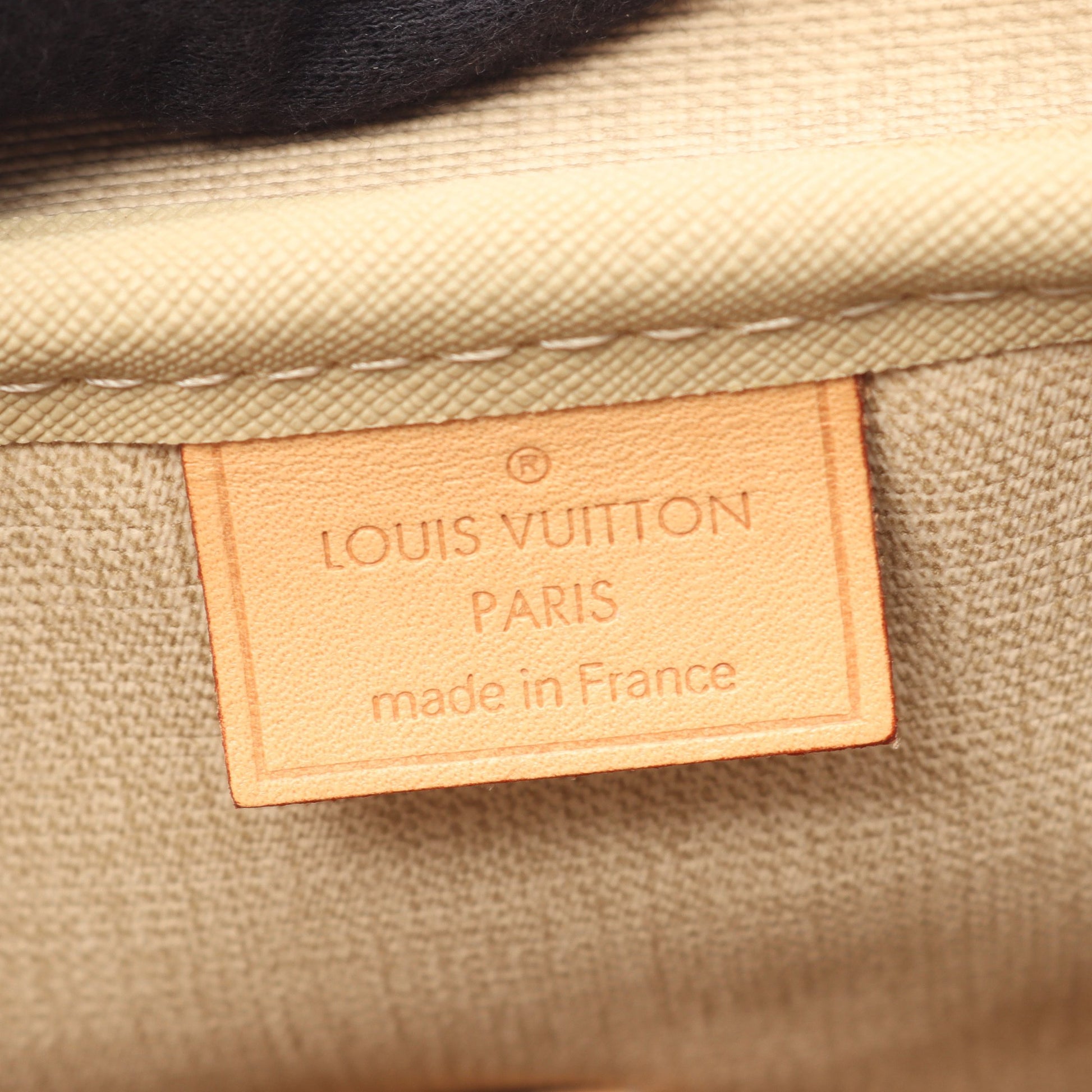 ドーヴィル ボーリングヴァニティ モノグラム ハンドバッグ PVC レザー ブラウン ルイヴィトン バッグ LOUIS VUITTON