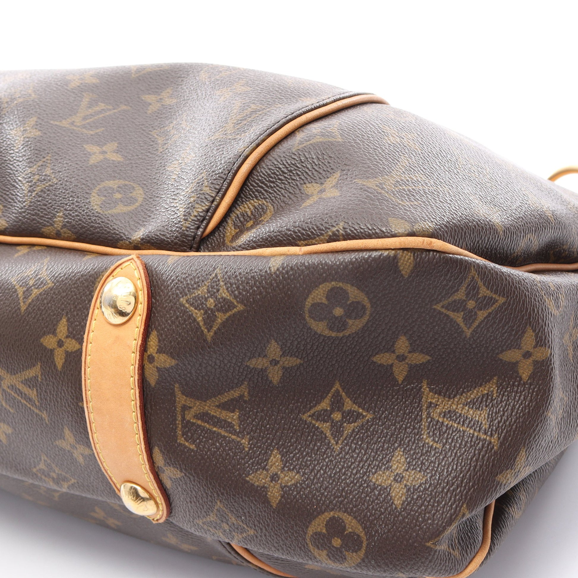 ガリエラGM モノグラム ショルダーバッグ PVC レザー ブラウン ルイヴィトン バッグ LOUIS VUITTON