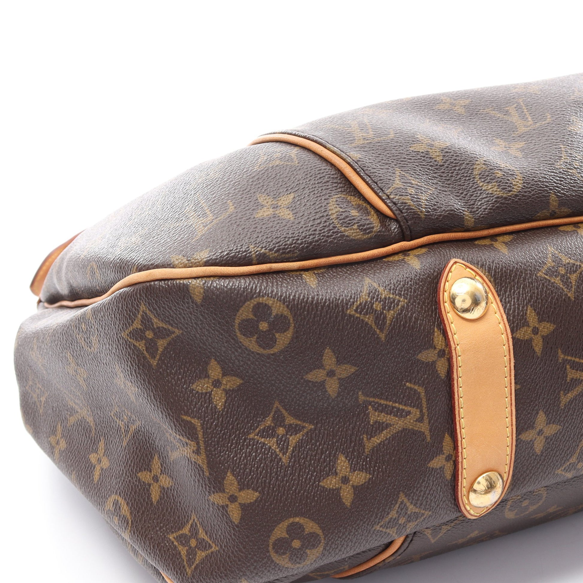 ガリエラGM モノグラム ショルダーバッグ PVC レザー ブラウン ルイヴィトン バッグ LOUIS VUITTON