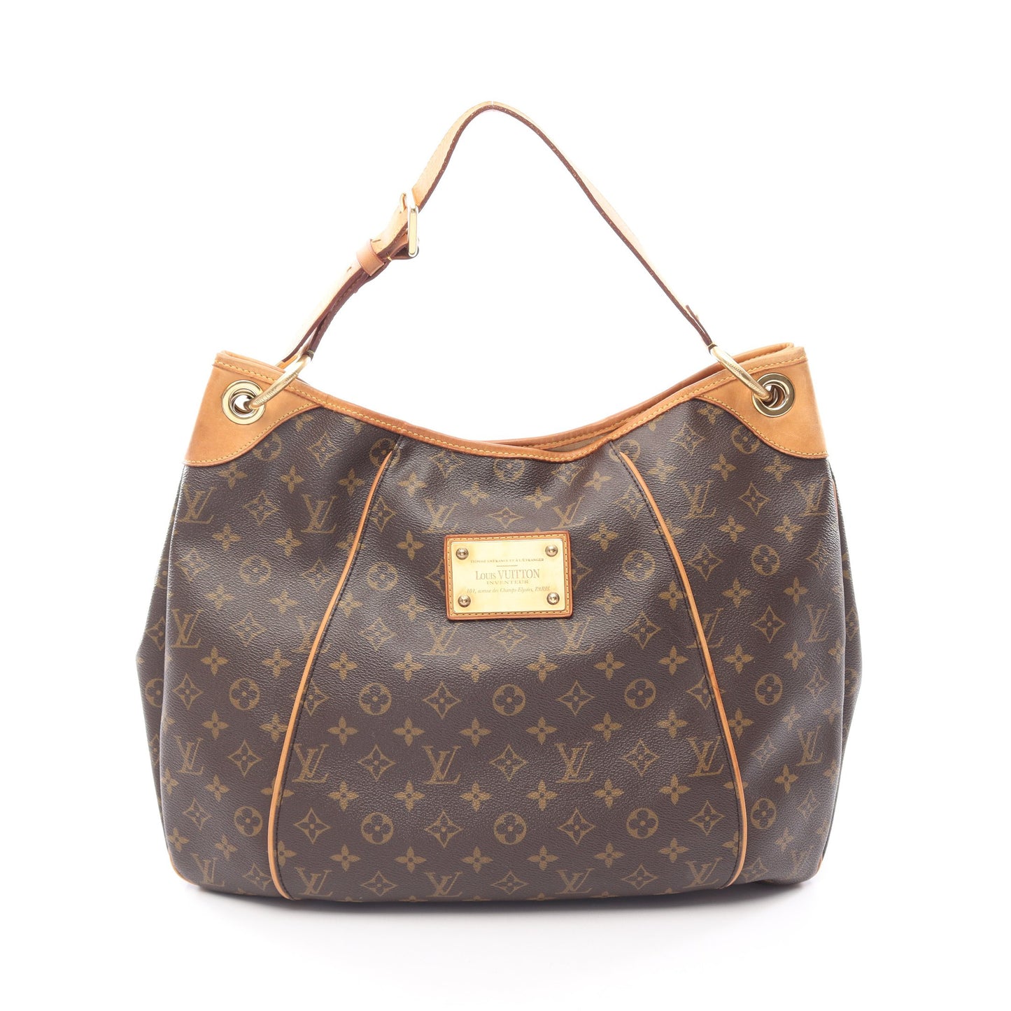 ガリエラGM モノグラム ショルダーバッグ PVC レザー ブラウン ルイヴィトン バッグ LOUIS VUITTON