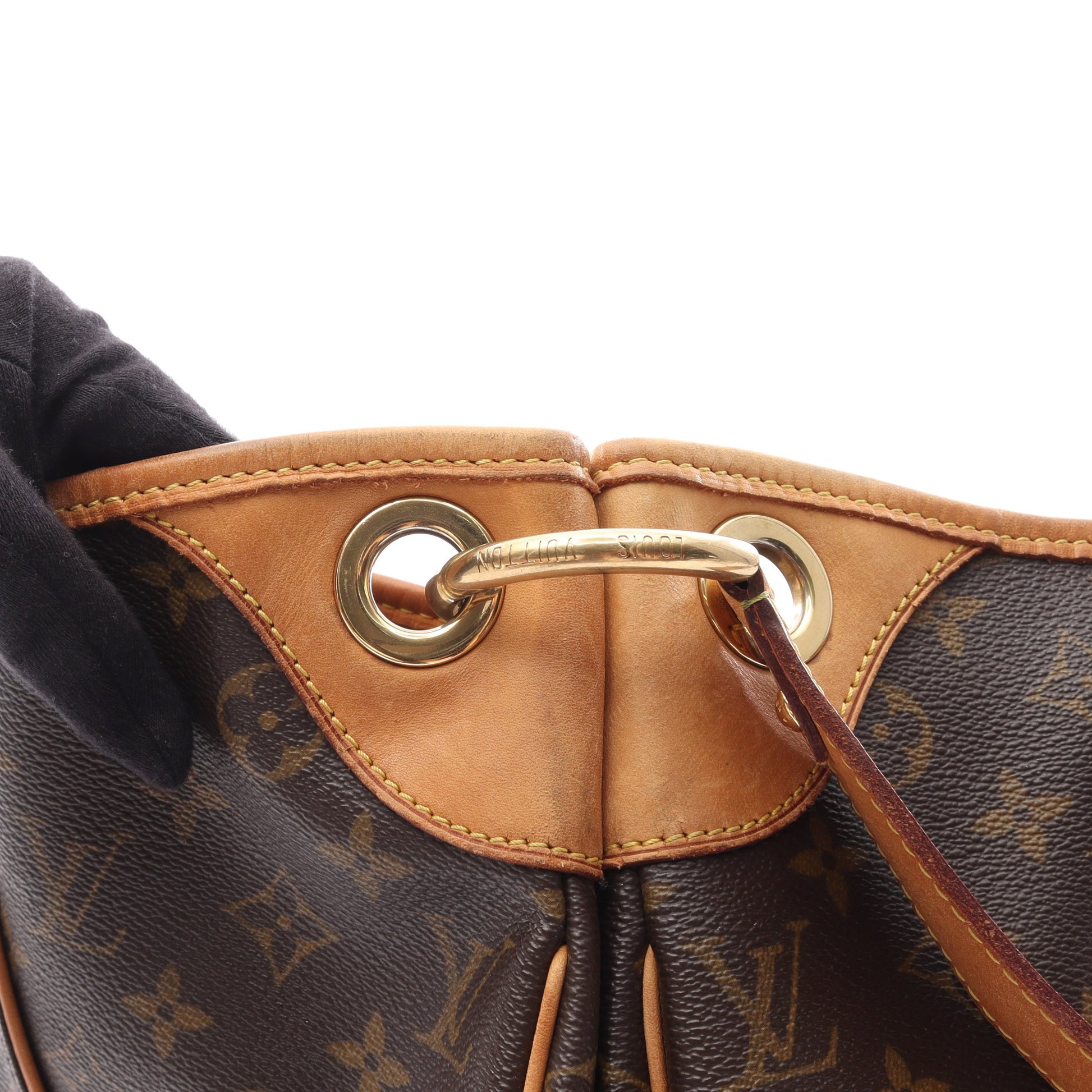 ガリエラGM モノグラム ショルダーバッグ PVC レザー ブラウン ルイヴィトン バッグ LOUIS VUITTON