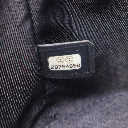 ココマーク 2WAY チェーンショルダーバッグ バニティバッグ ラムスキン ブルー ゴールド金具 シャネル バッグ CHANEL