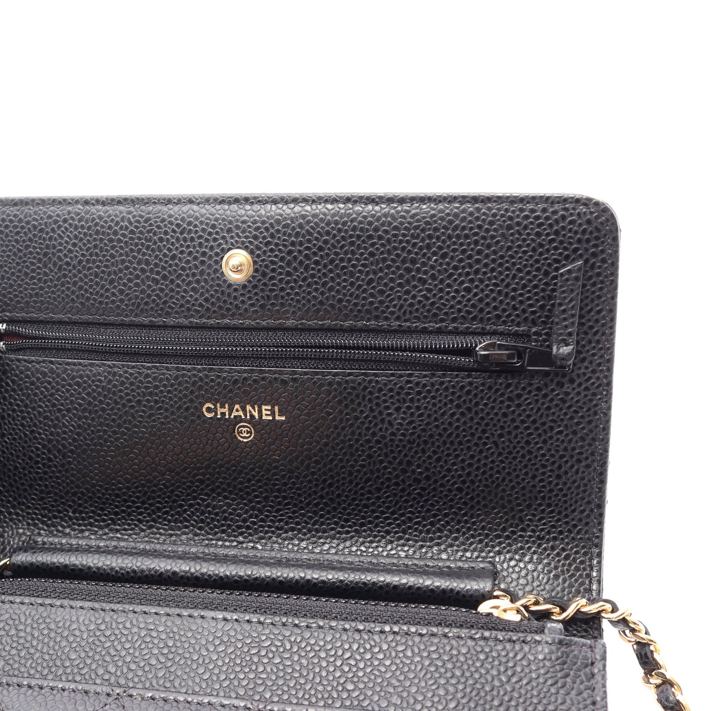 マトラッセ チェーンウォレット キャビアスキン ブラック ゴールド金具 シャネル バッグ CHANEL
