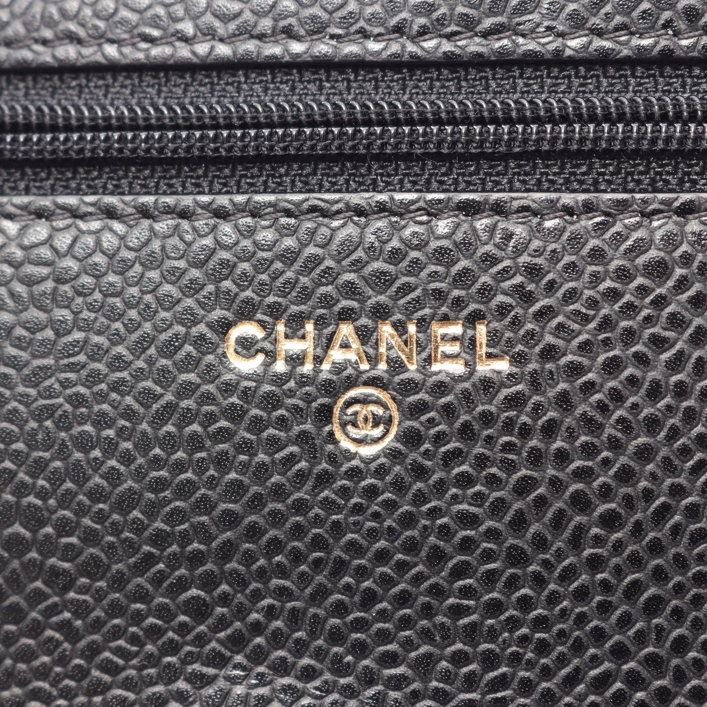 マトラッセ チェーンウォレット キャビアスキン ブラック ゴールド金具 シャネル バッグ CHANEL