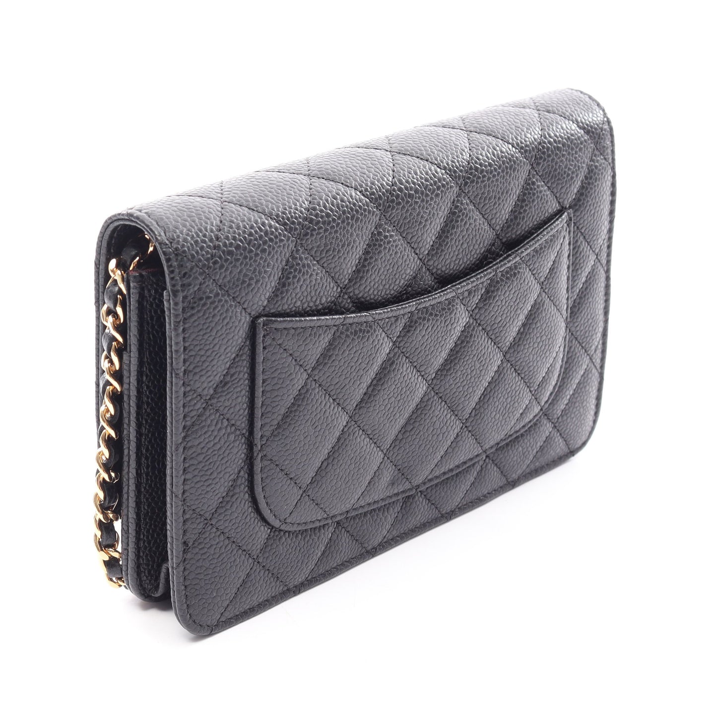 マトラッセ チェーンウォレット キャビアスキン ブラック ゴールド金具 シャネル バッグ CHANEL