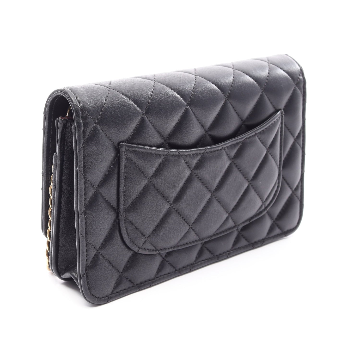 マトラッセ チェーンウォレット ラムスキン ブラック ゴールド金具 シャネル バッグ CHANEL