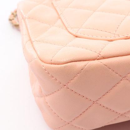 ミニマトラッセ20 チェーンショルダーバッグ ラムスキン ピンクベージュ ゴールド金具 シャネル バッグ CHANEL