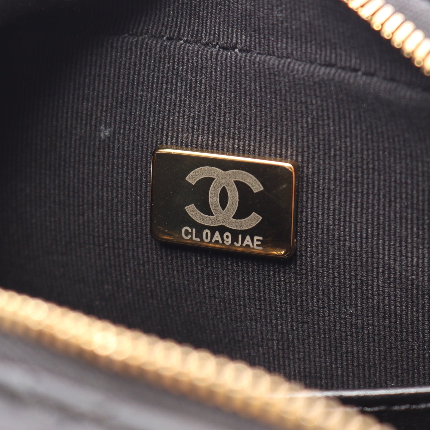 マトラッセ ミニ ボーリング 2WAY チェーンショルダーバッグ ラムスキン ブラック ゴールド金具 シャネル バッグ CHANEL