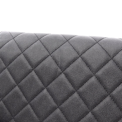 マトラッセ チェーンショルダーバッグ キャビアスキン ブラック ゴールド金具 シャネル バッグ CHANEL