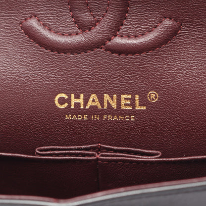 マトラッセ Wフラップ Wチェーンショルダーバッグ ラムスキン ブラック ゴールド金具 シャネル バッグ CHANEL
