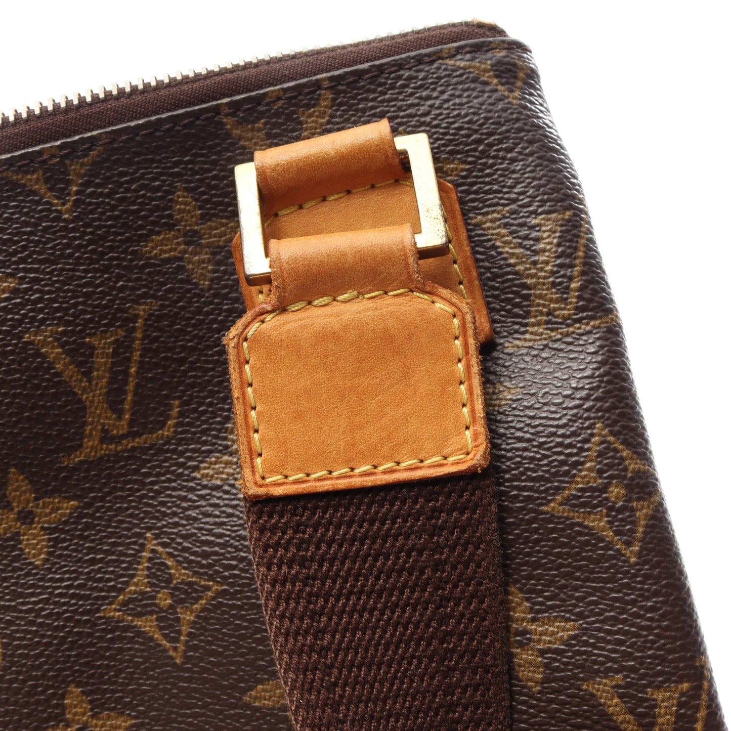 ポシェットボスフォール モノグラム ショルダーバッグ PVC レザー ブラウン ルイヴィトン バッグ LOUIS VUITTON