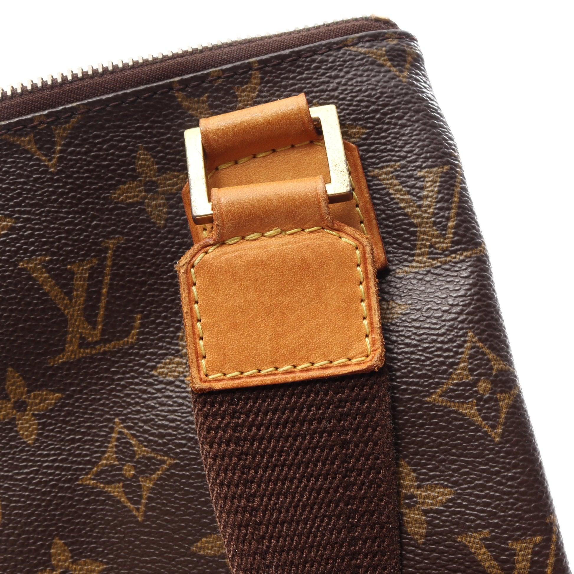 ポシェットボスフォール モノグラム ショルダーバッグ PVC レザー ブラウン ルイヴィトン バッグ LOUIS VUITTON