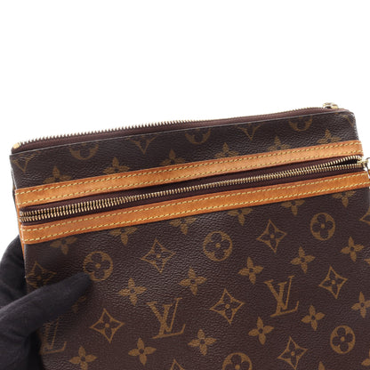 ポシェットボスフォール モノグラム ショルダーバッグ PVC レザー ブラウン ルイヴィトン バッグ LOUIS VUITTON