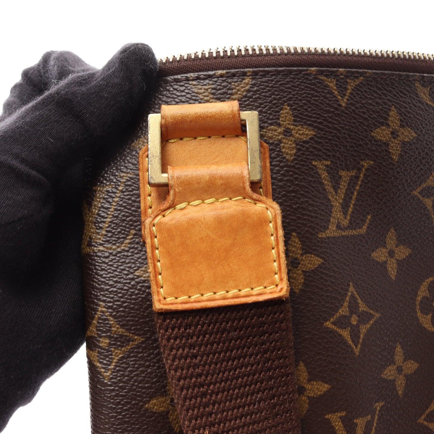 ポシェットボスフォール モノグラム ショルダーバッグ PVC レザー ブラウン ルイヴィトン バッグ LOUIS VUITTON