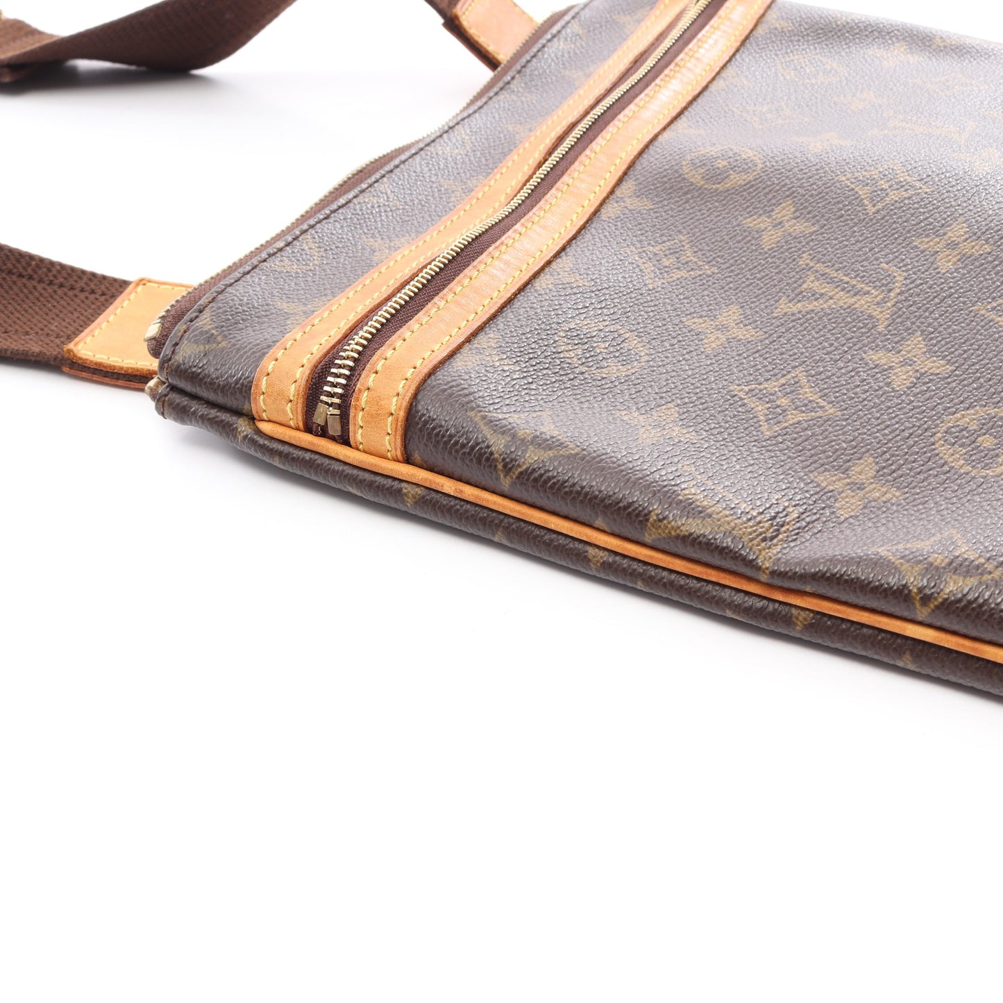 ポシェットボスフォール モノグラム ショルダーバッグ PVC レザー ブラウン ルイヴィトン バッグ LOUIS VUITTON